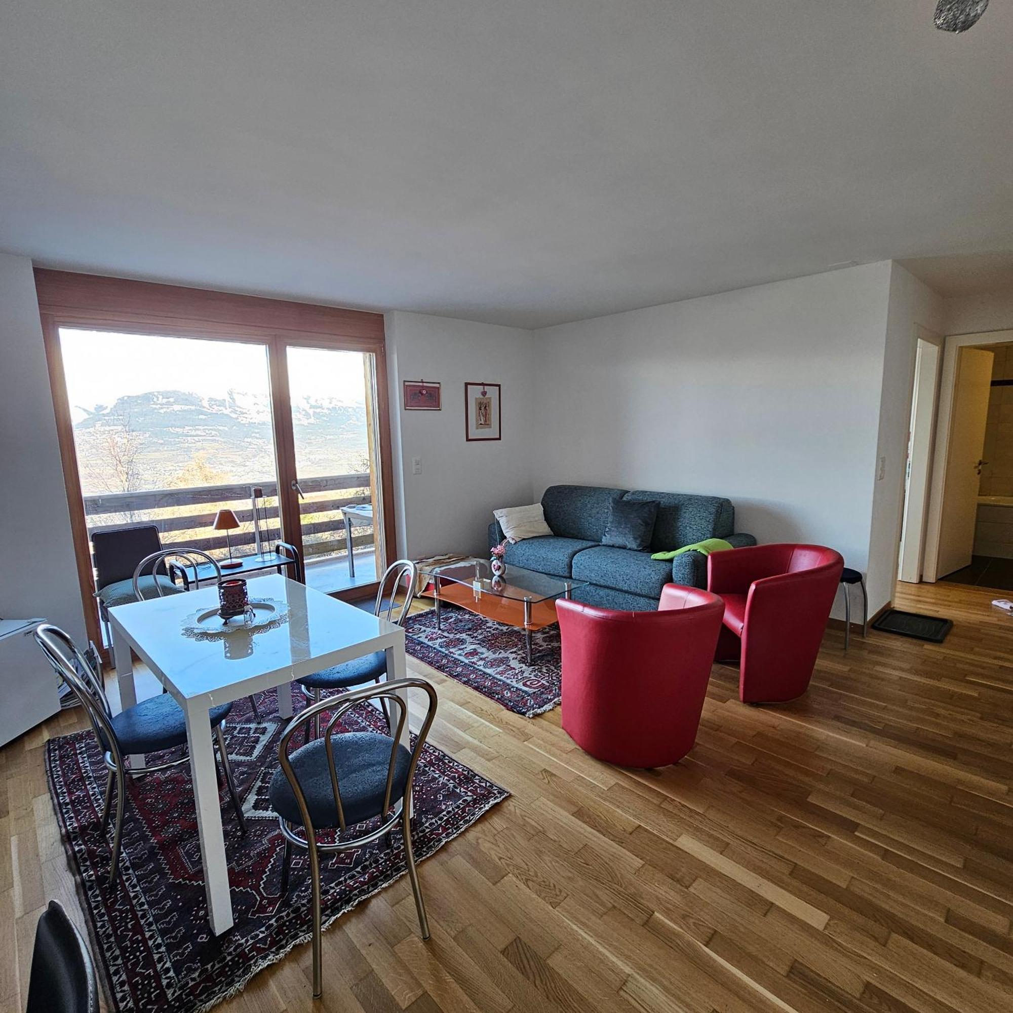 Appartement Meuble A Louer A Nax Exterior foto